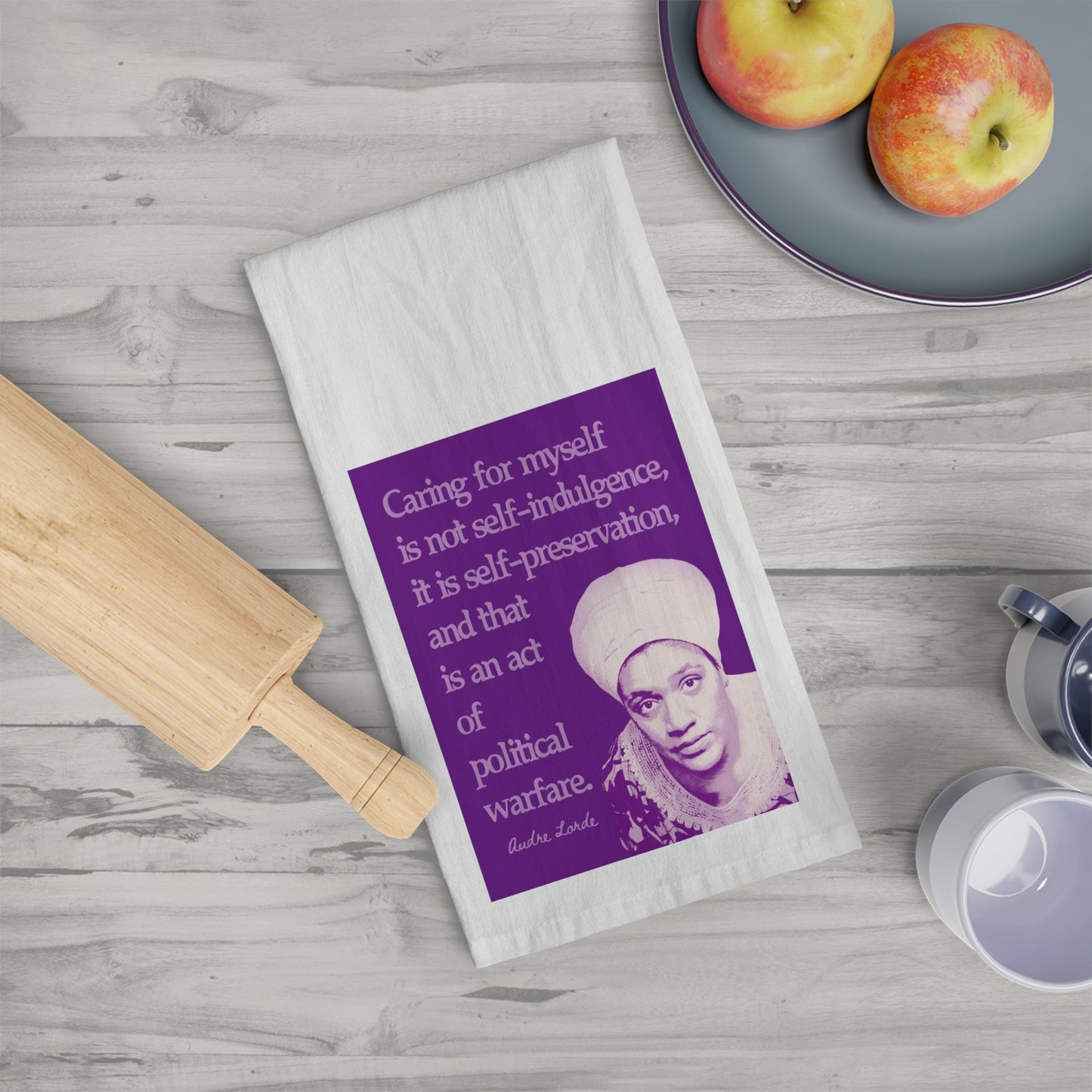 Audre Lorde Tea Towel (Purple)