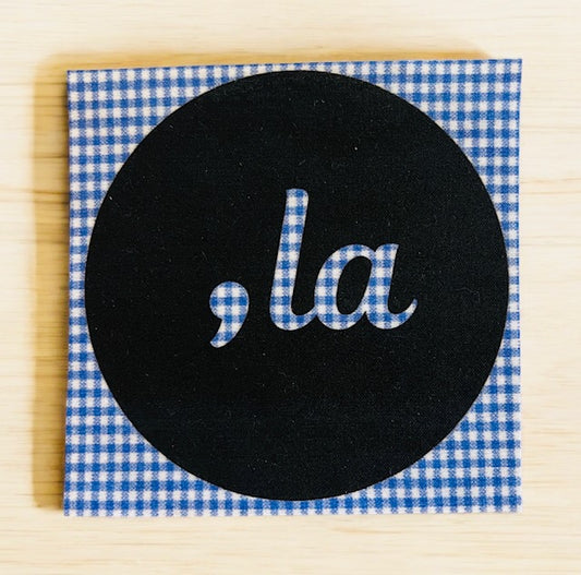 Comma La Iron On Patch