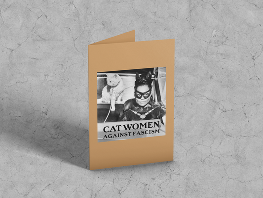 Eartha Kitt/Catwomen Against Fascism Card