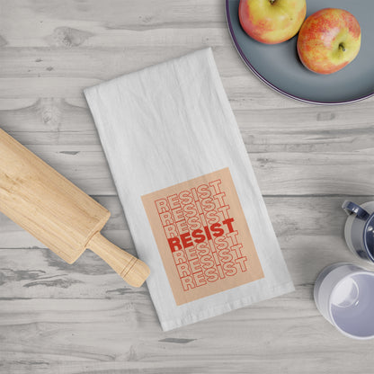 Resist Tea Towel style no. 3