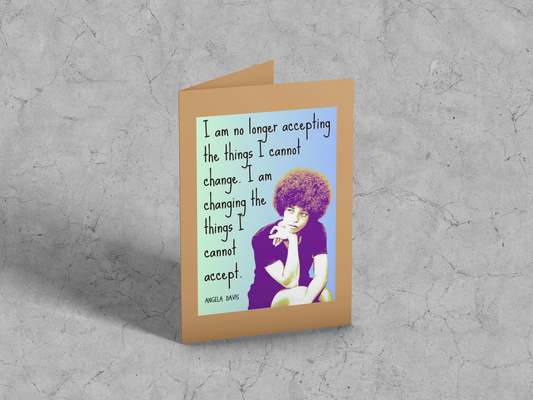 Angela Davis Card (style no. 1)