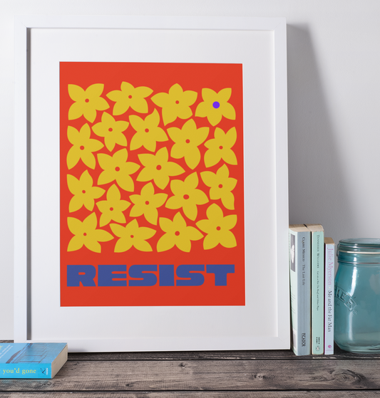 Resist Art Print