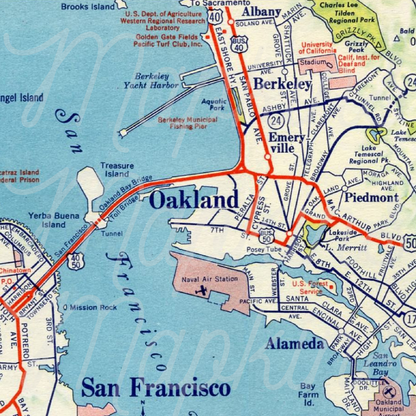 Oakland Dinner Mapkins