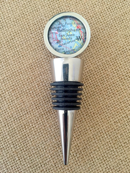 Custom Wine Bottle Stopper, Stainless Steel